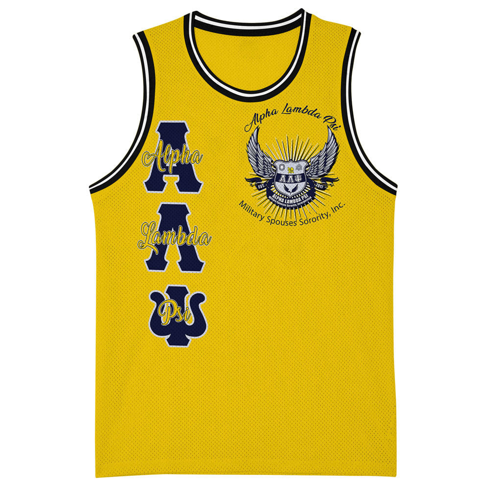 Sorority Basket Jersey - (Custom) Alpha Lambda Psi Spouses Basketball Jersey