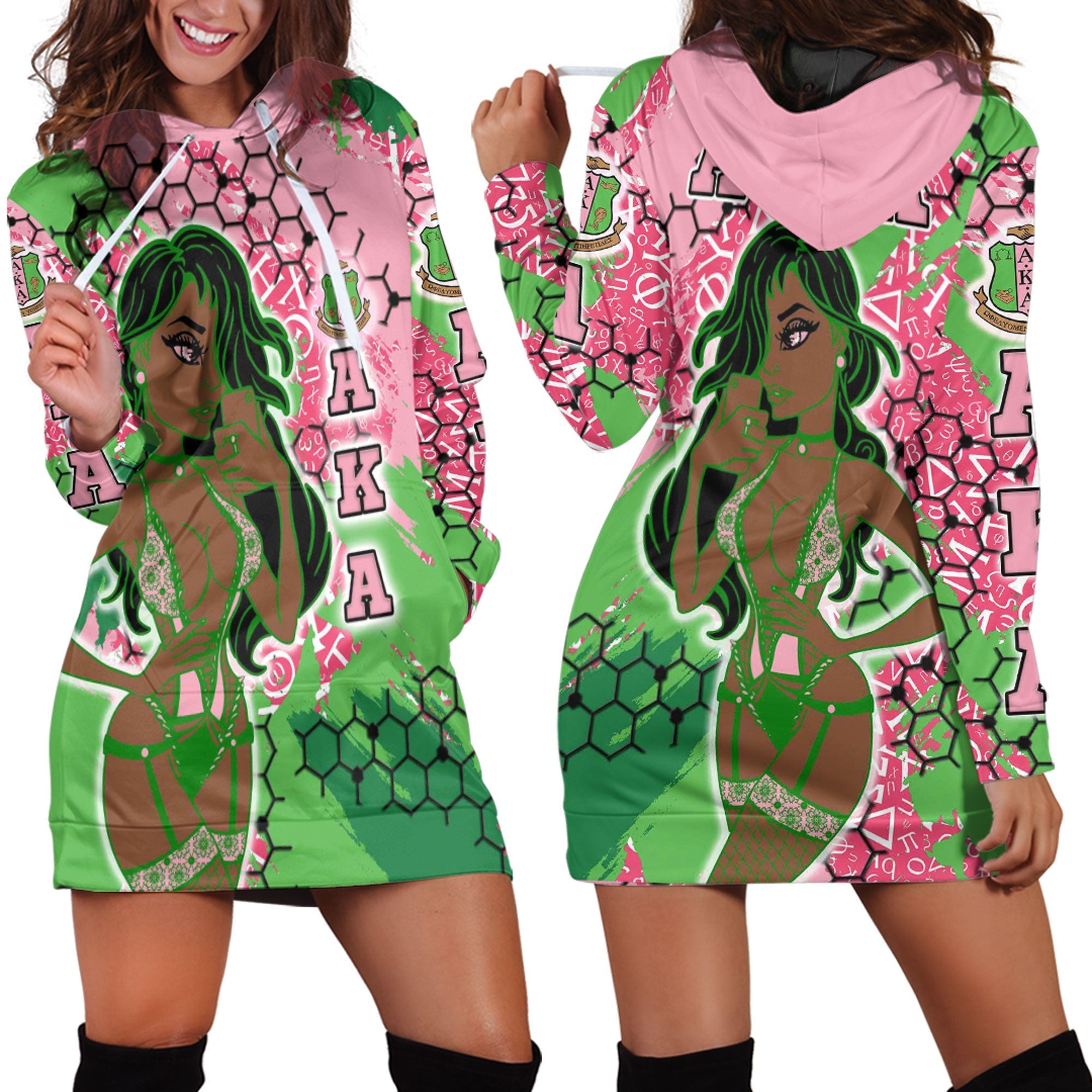 Sorority Hoodie - AKA Special Girl Hoodie Dress