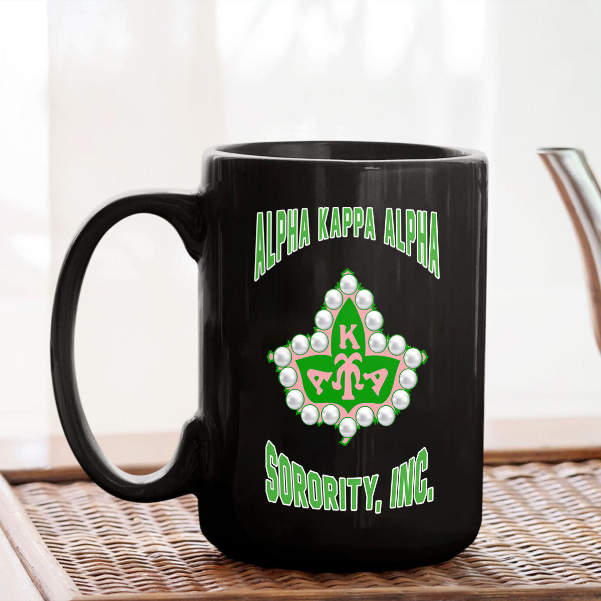 Sorority Drinkware - AKA Ivy Leaf Mug