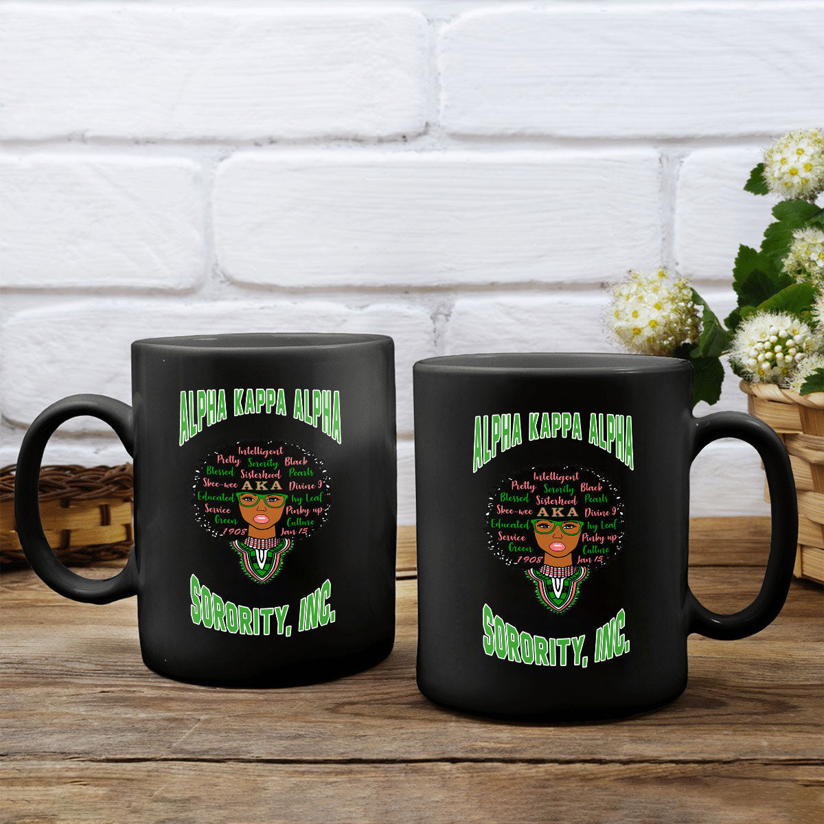 Sorority Drinkware - AKA Dashiki Mug