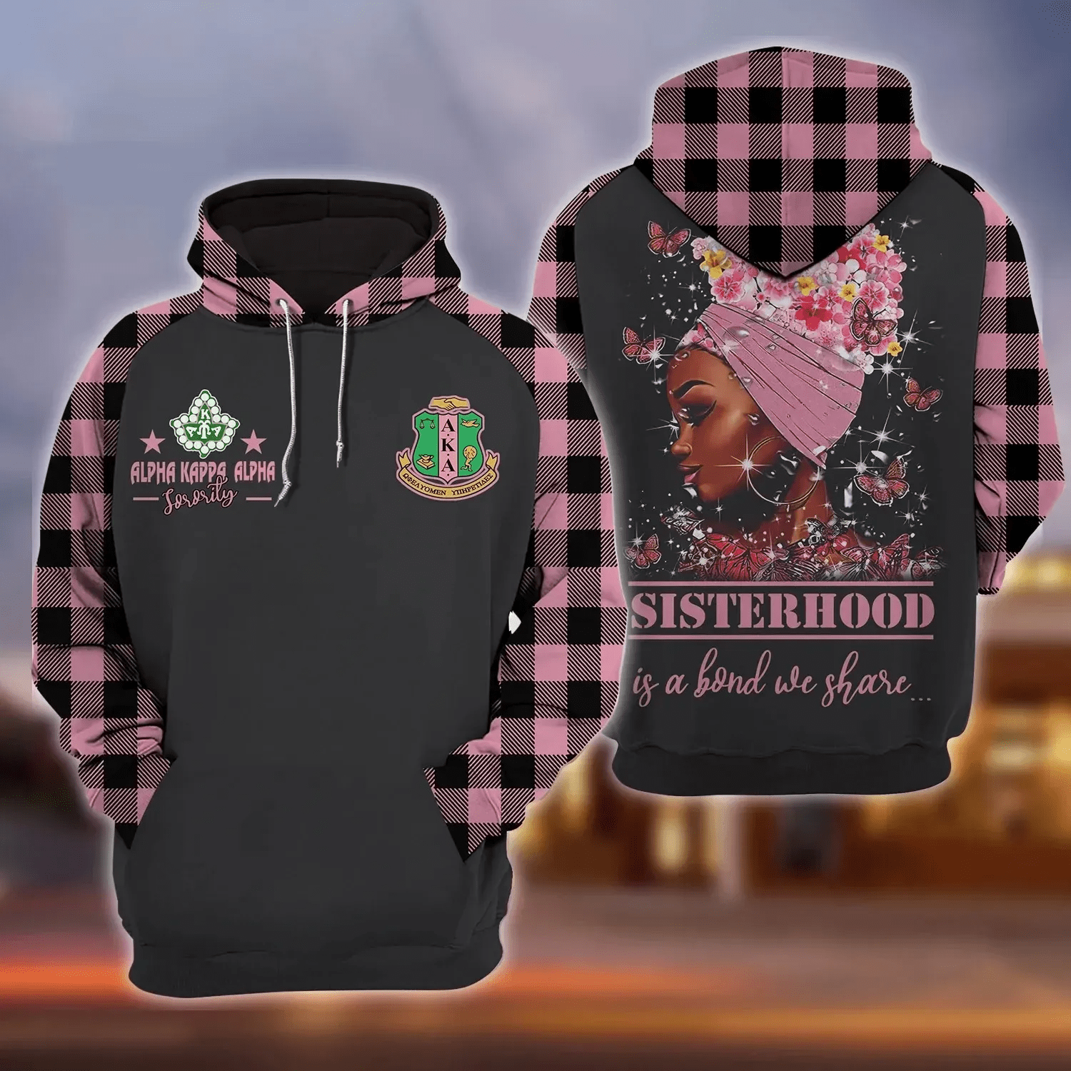 Sorority Hoodie - Sisterhood Is A Bond We Share AKA Hoodie