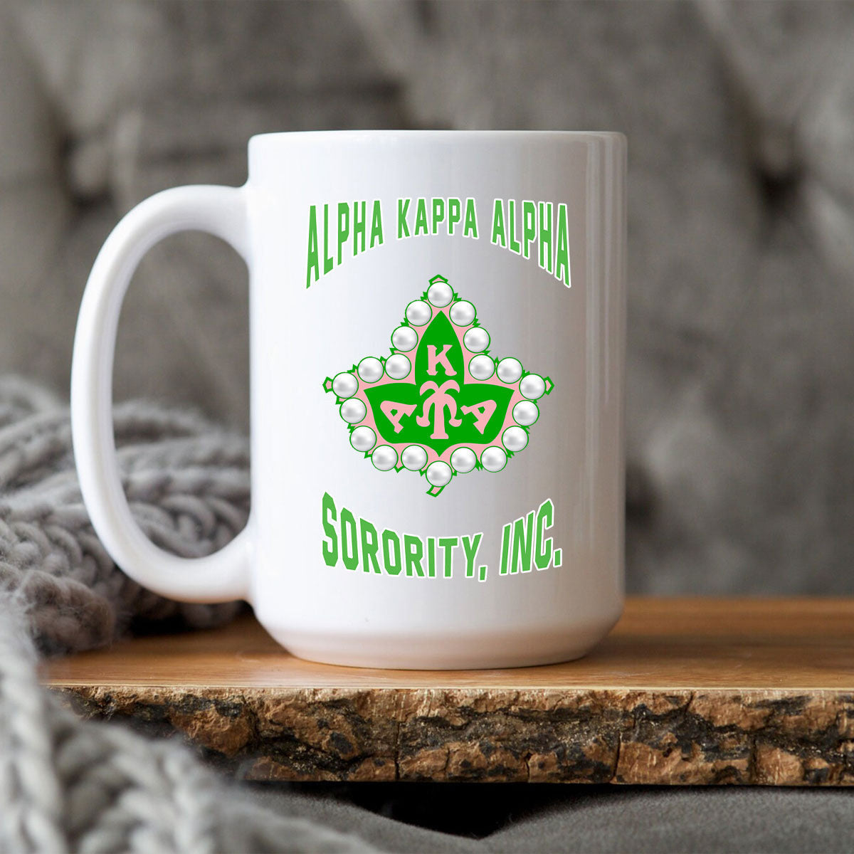 Sorority Drinkware - AKA Ivy Leaf Mug