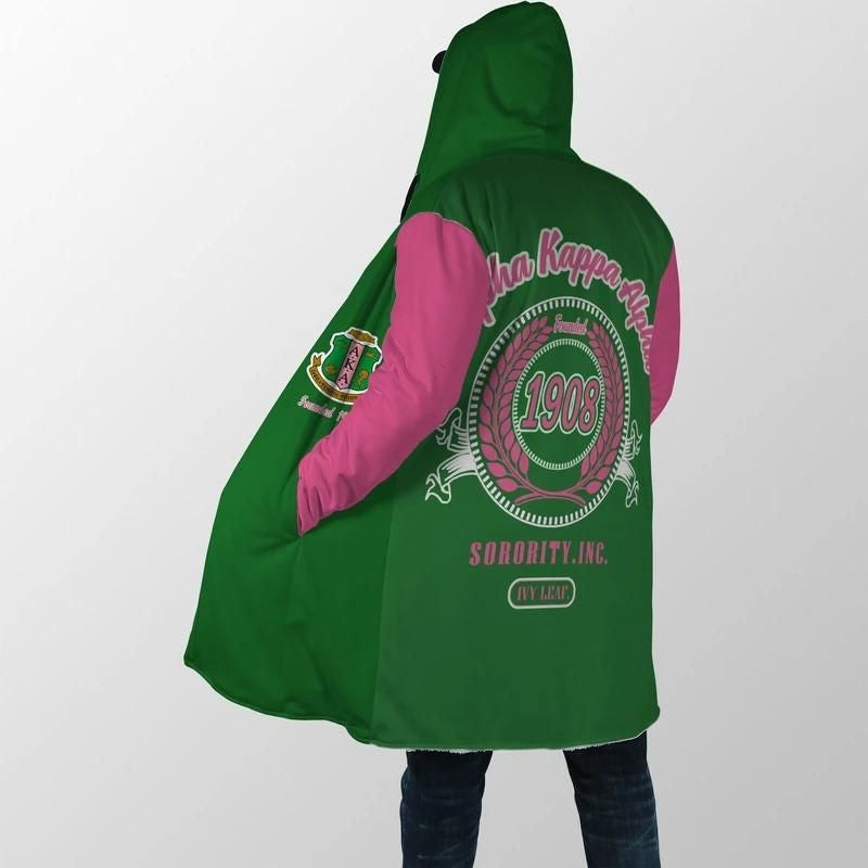 Sorority Hooded Coat - AKA Hooded Coat John Style