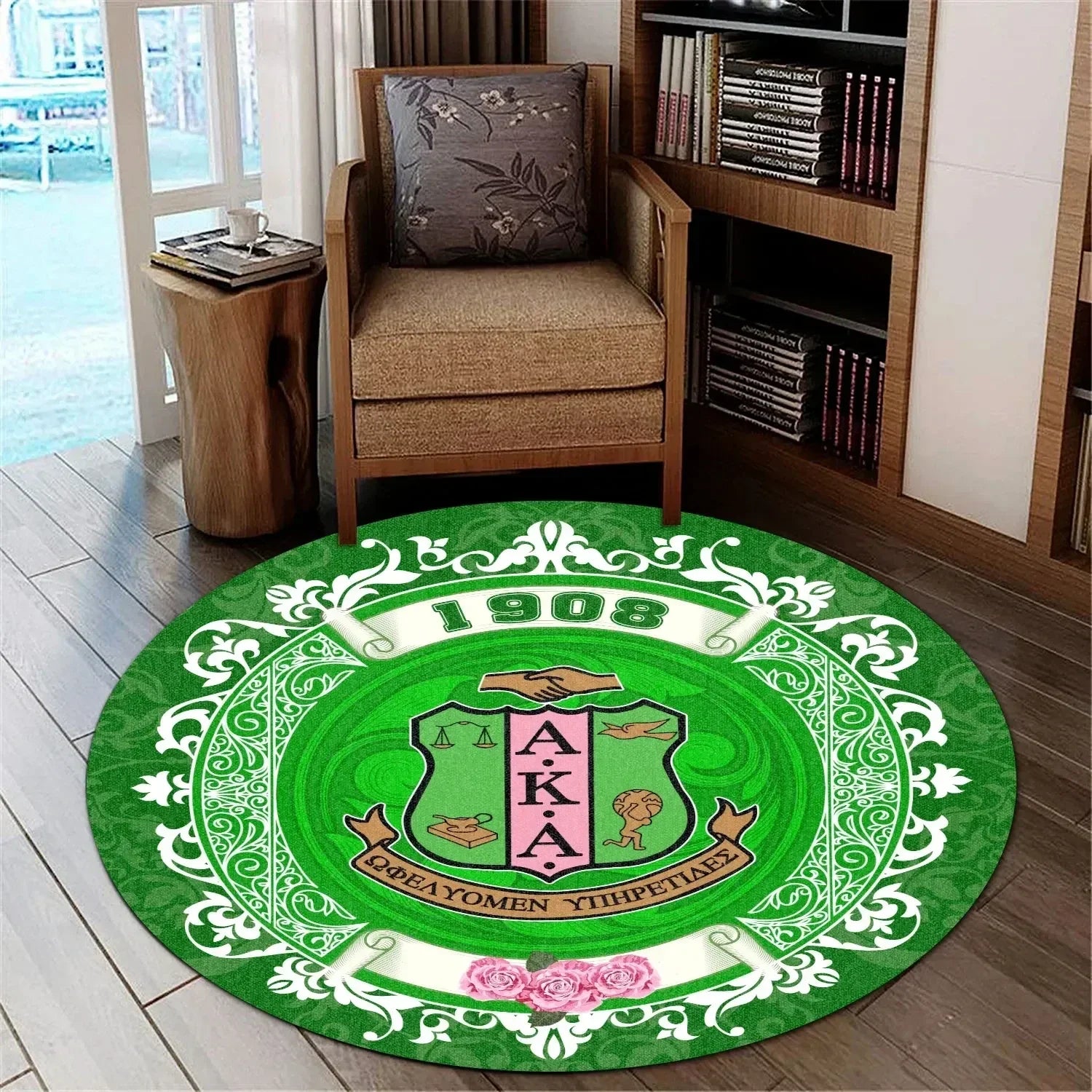Sorority Carpet - Home AKA Round Carpet