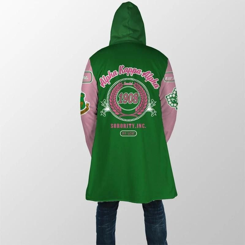 Sorority Hooded Coat - AKA Hooded Coat John Style