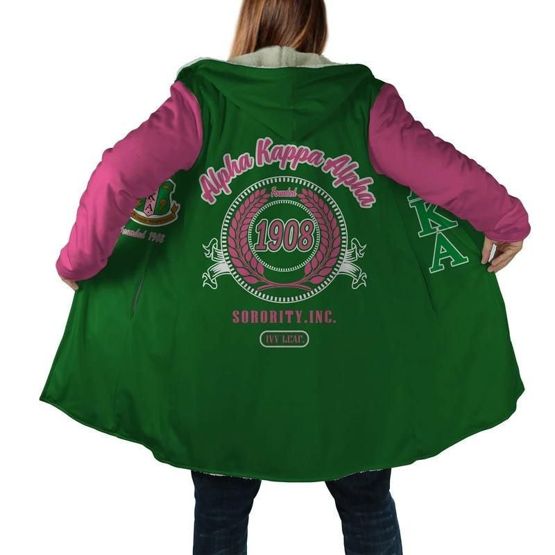 Sorority Hooded Coat - AKA Hooded Coat John Style