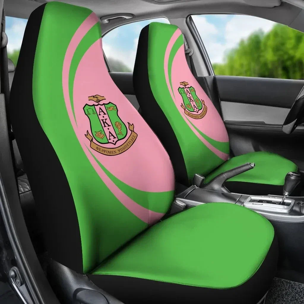 Sorority Car Seat Covers - AKA Car Seat Covers Circle Style