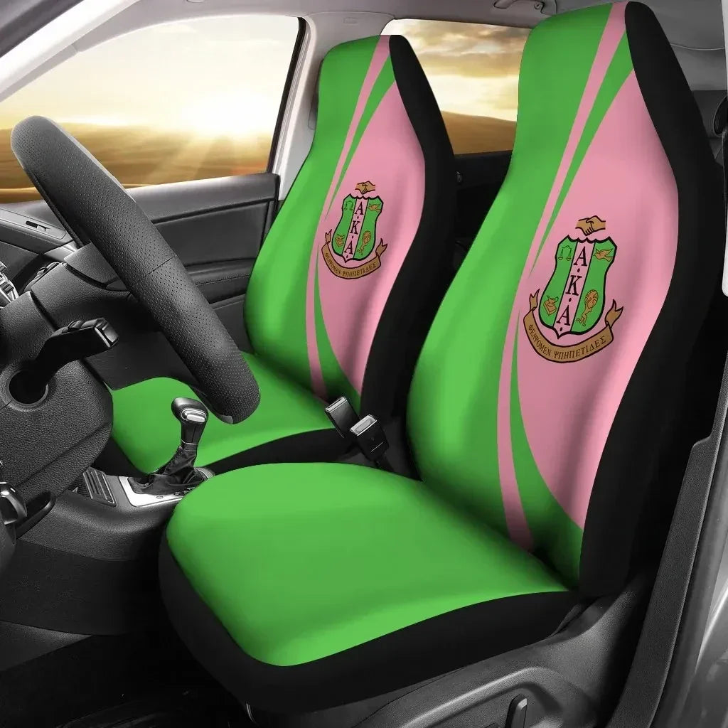 Sorority Car Seat Covers - AKA Car Seat Covers Circle Style