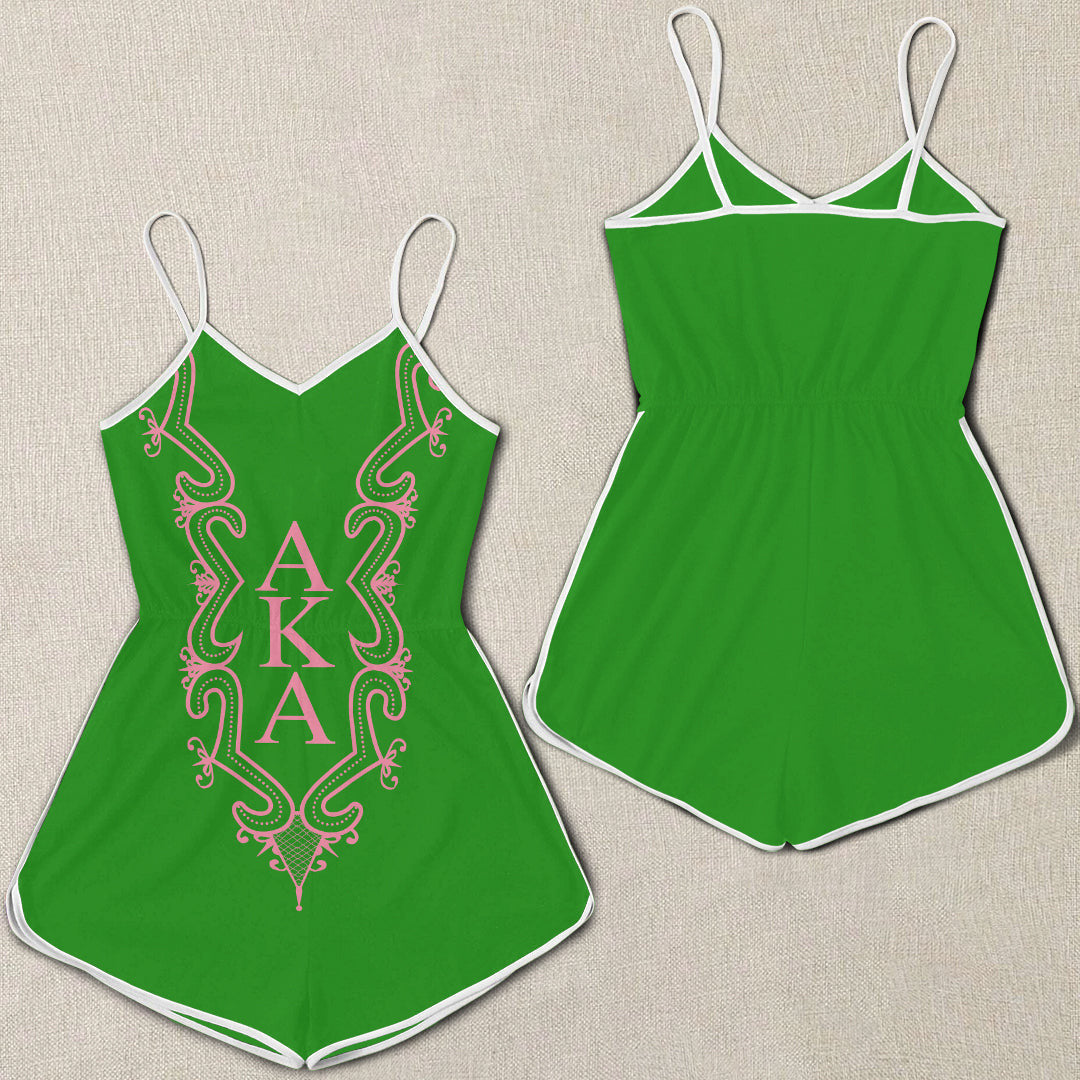 Sorority Romper - AKA Hye Won Hye Dashiki Women Romper