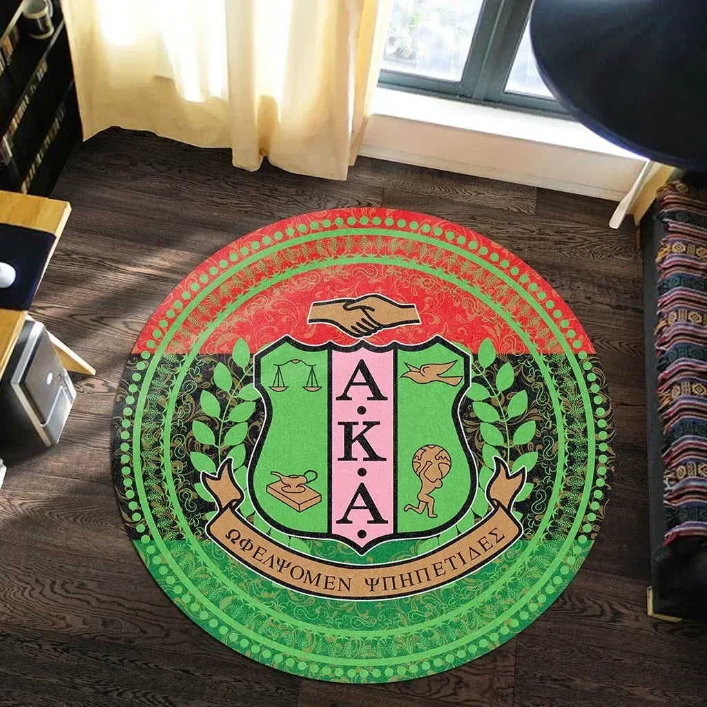 Sorority Carpet - Pan Africa AKA Round Carpet
