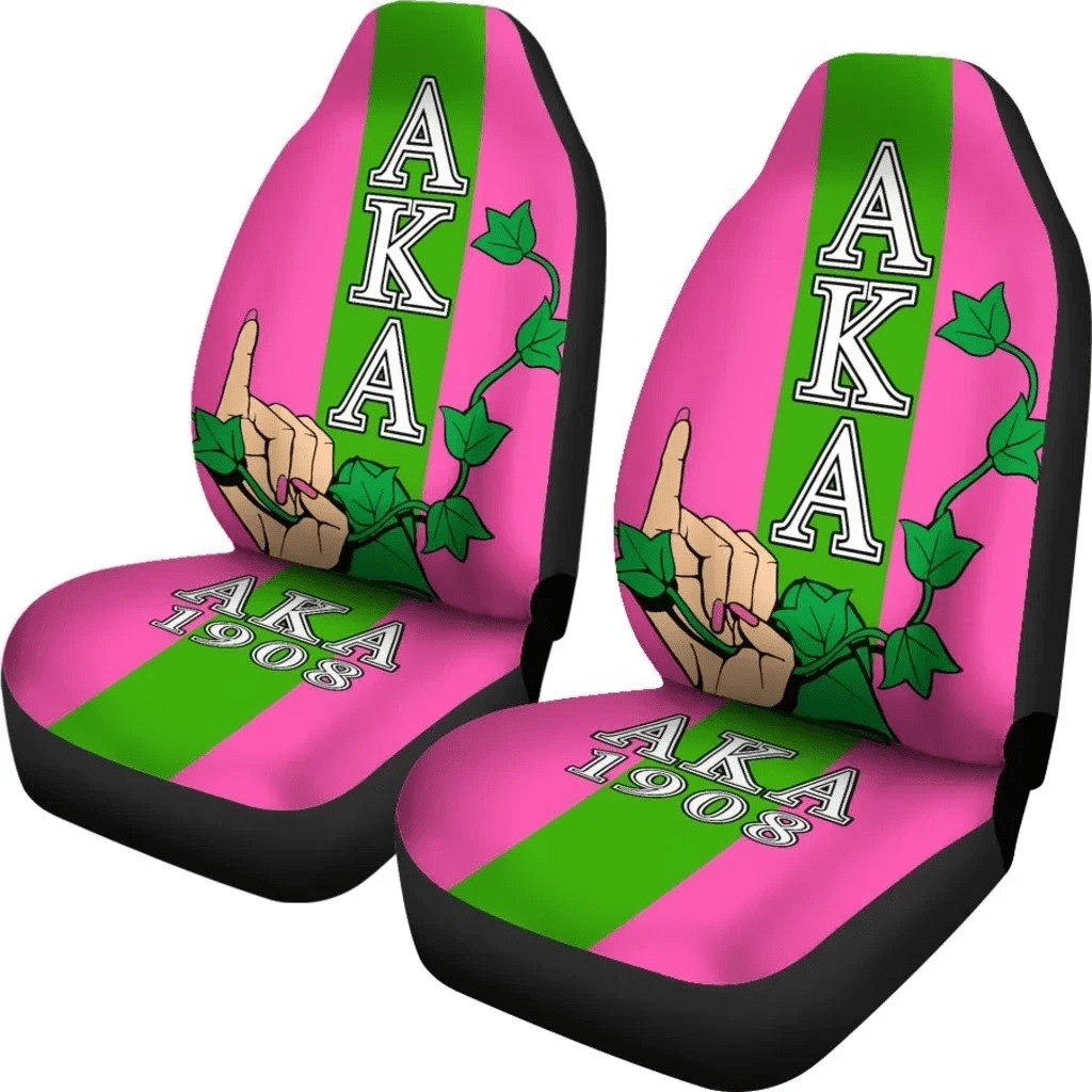 Sorority Car Seat Covers - AKA Car Seat Covers Soror (Set of 2)