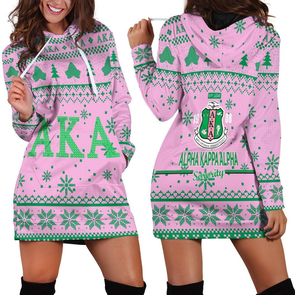 Sorority Hoodie - Christmas AKA Hoodie Dress