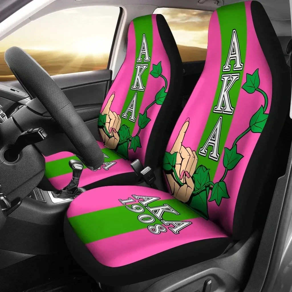 Sorority Car Seat Covers - AKA Car Seat Covers Soror (Set of 2)