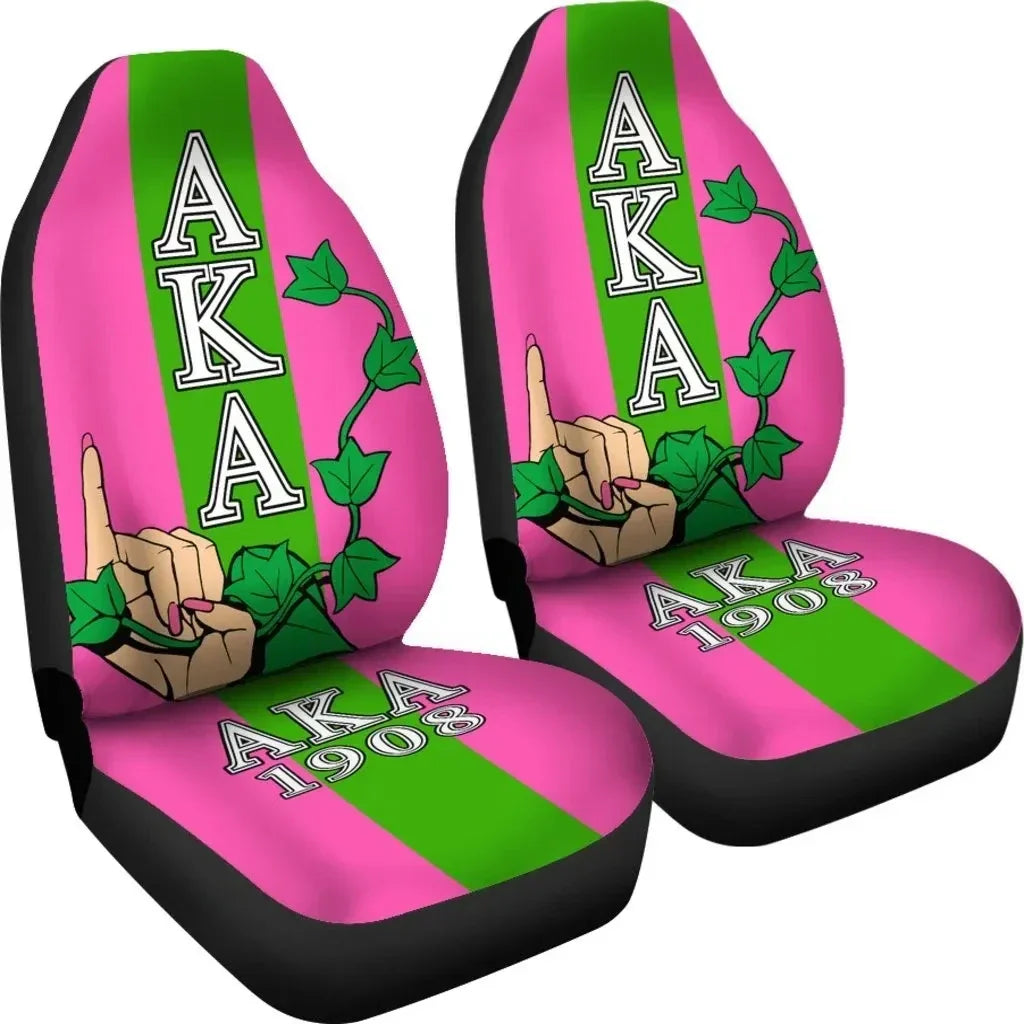 Sorority Car Seat Covers - AKA Car Seat Covers Soror (Set of 2)