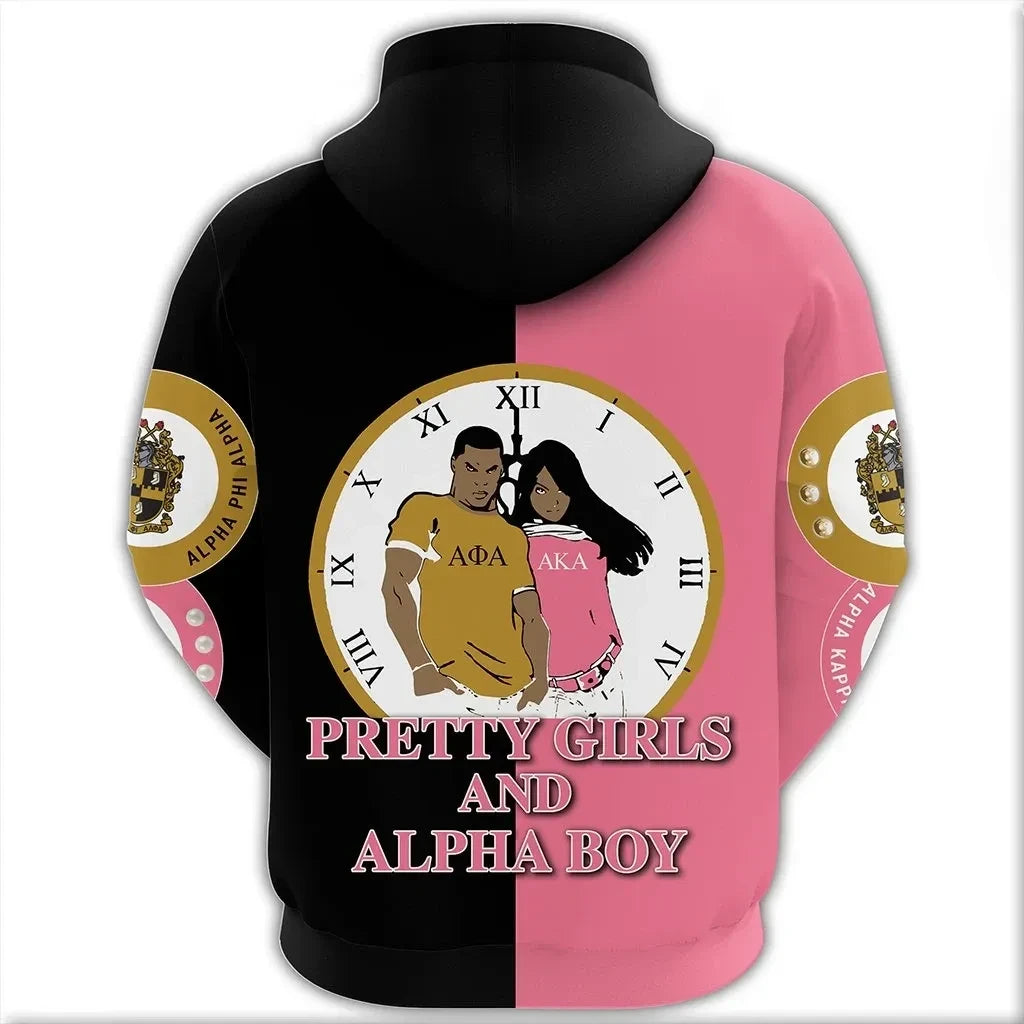 Sorority Hoodie - Alpha Phi Alpha AKA Couple Zip Hoodie