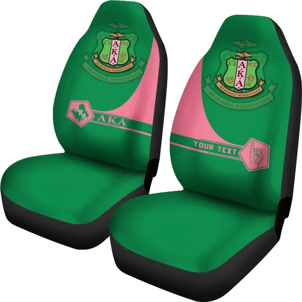 Sorority Car Seat Covers - Personalised AKA Car Seat Covers Simple Style