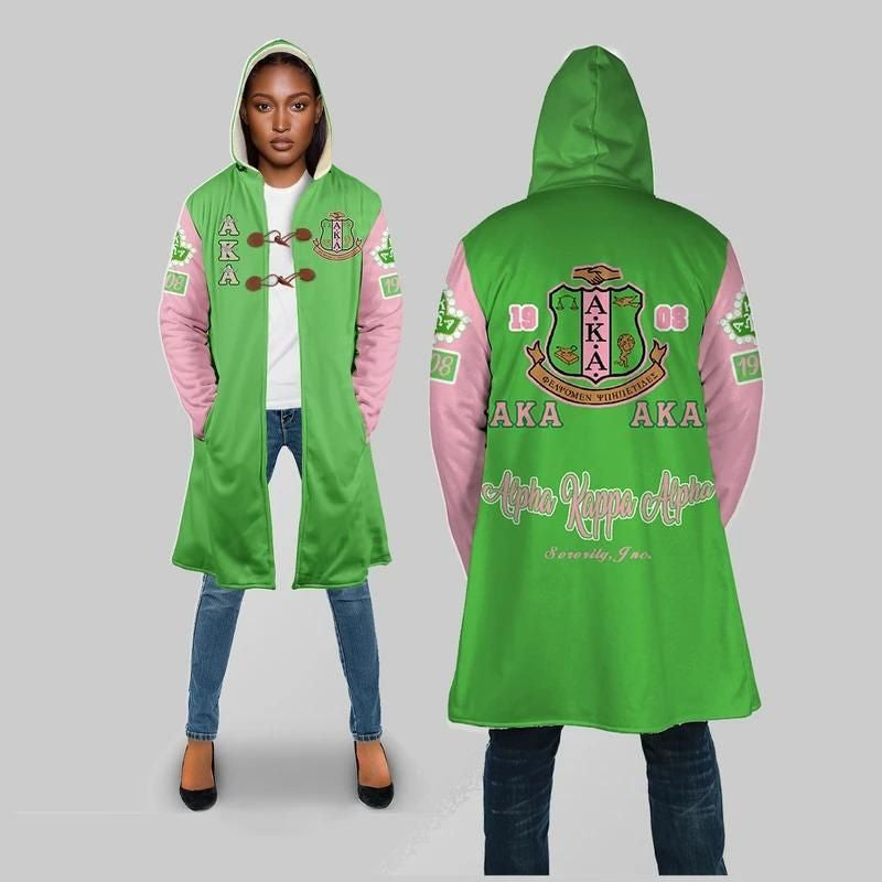 Sorority Hooded Coat - AKA Hooded Coat Ver02