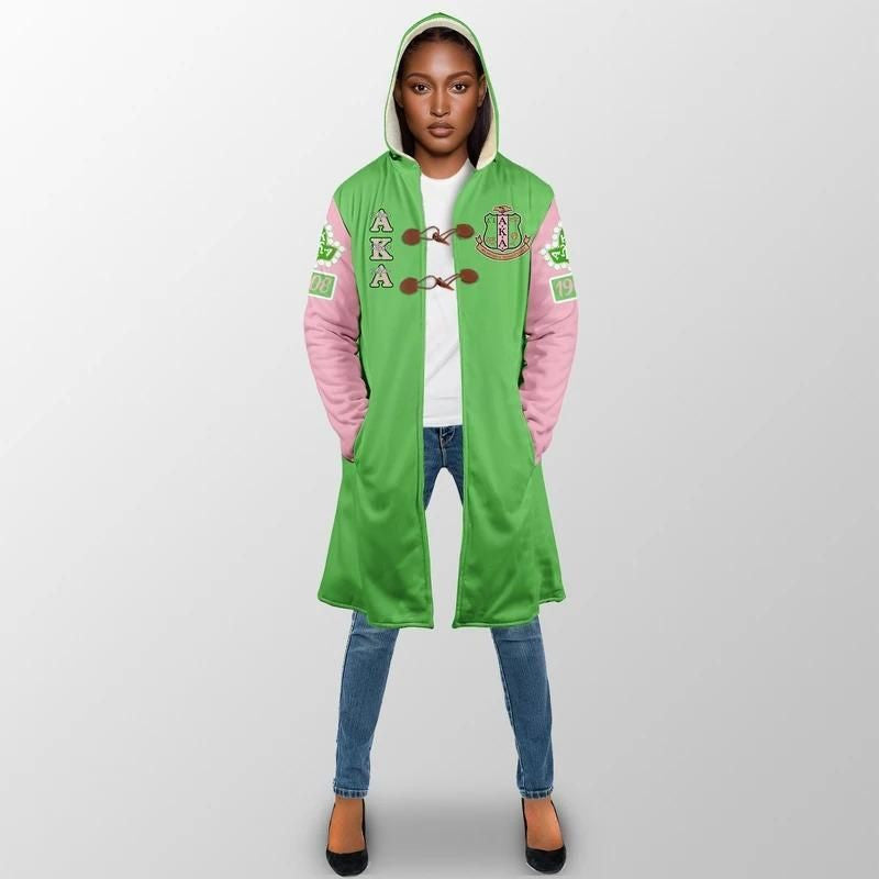 Sorority Hooded Coat - AKA Hooded Coat Ver02