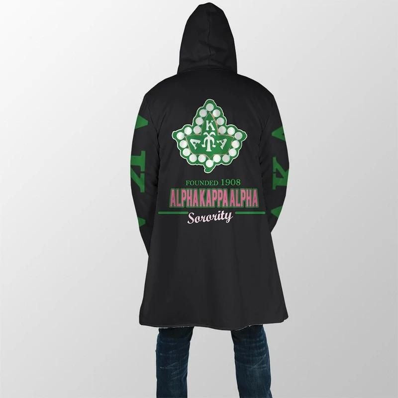 Sorority Hooded Coat - Ivy League AKA Est 1908 Hooded Coat