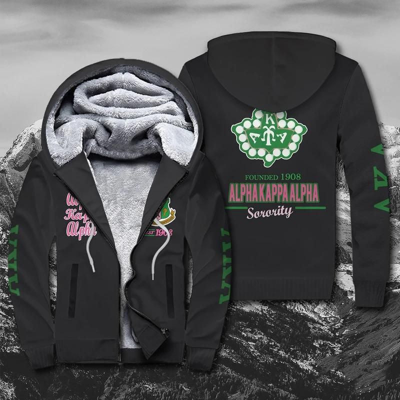 Sorority Hoodie - Ivy League AKA Est 1908 Sherpa Hoodie