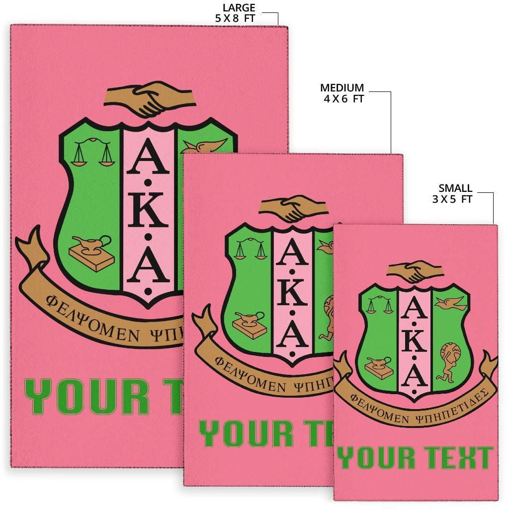 Sorority Rug - Personalised AKA Area Rug Classic
