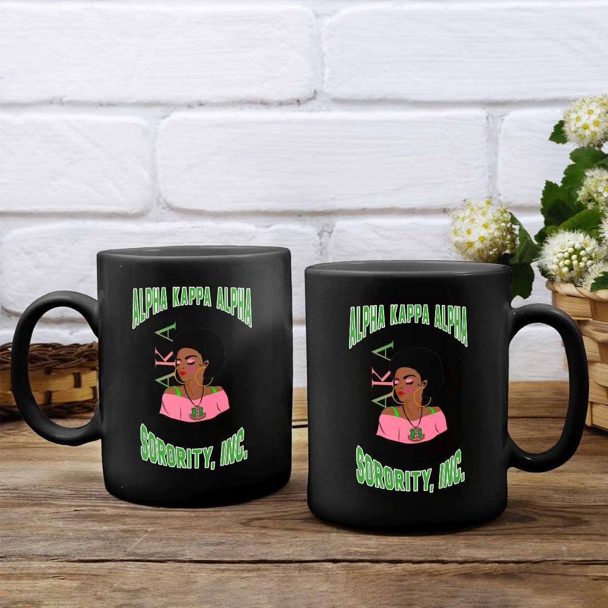 Sorority Drinkware - AKA African Girl Mug