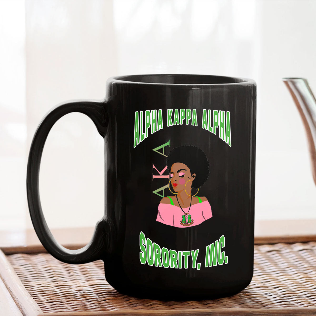 Sorority Drinkware - AKA African Girl Mug
