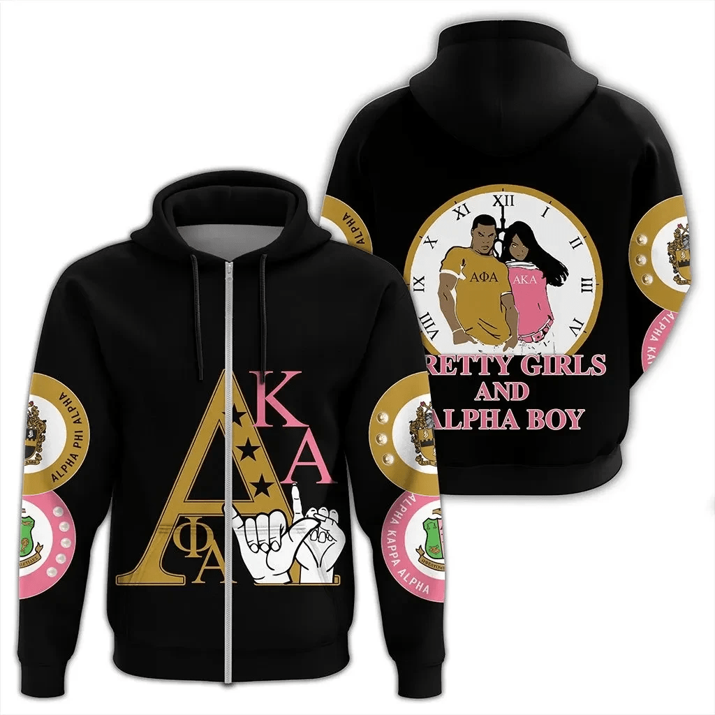 Sorority Hoodie - Alpha Phi Alpha AKA Zip Hoodie