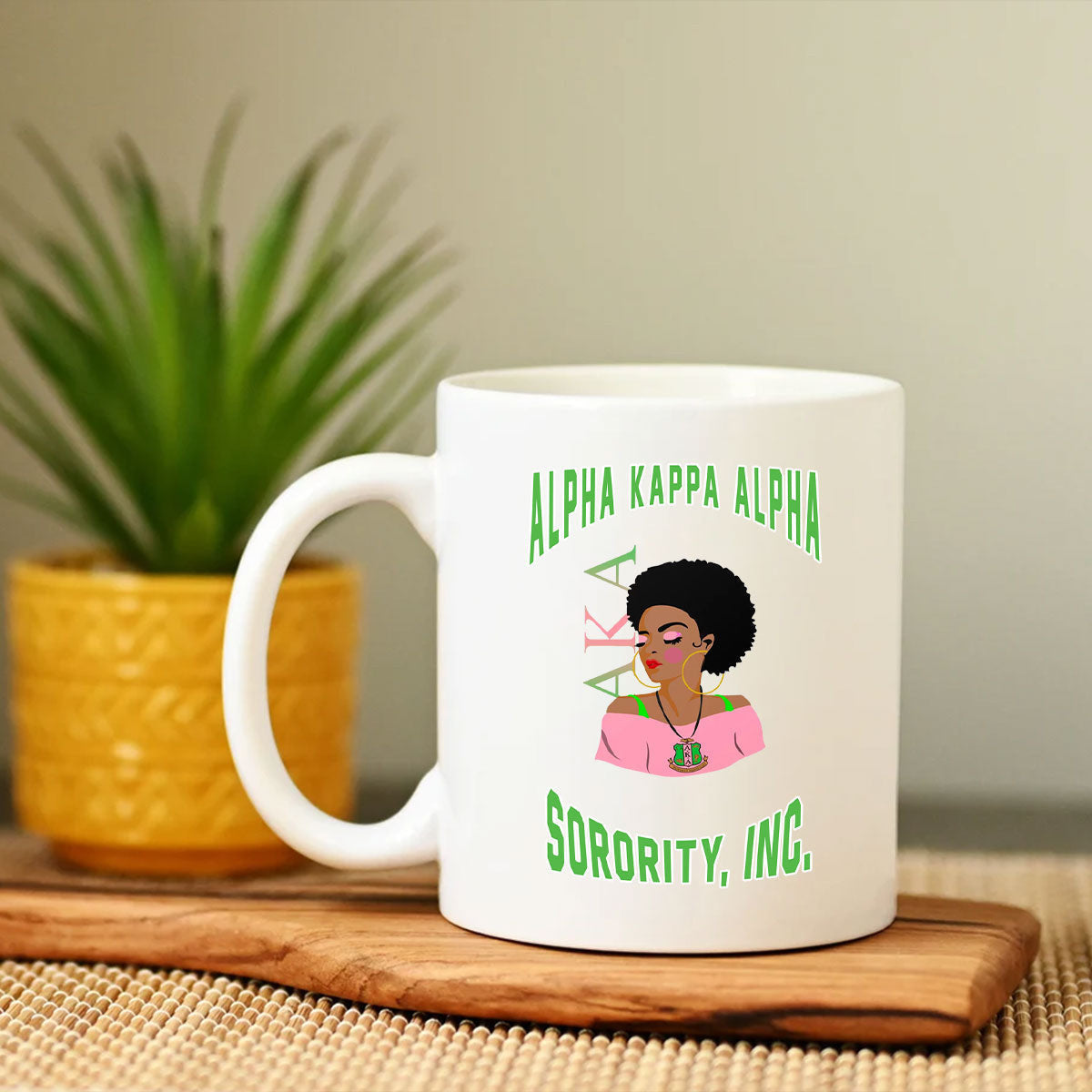 Sorority Drinkware - AKA African Girl Mug