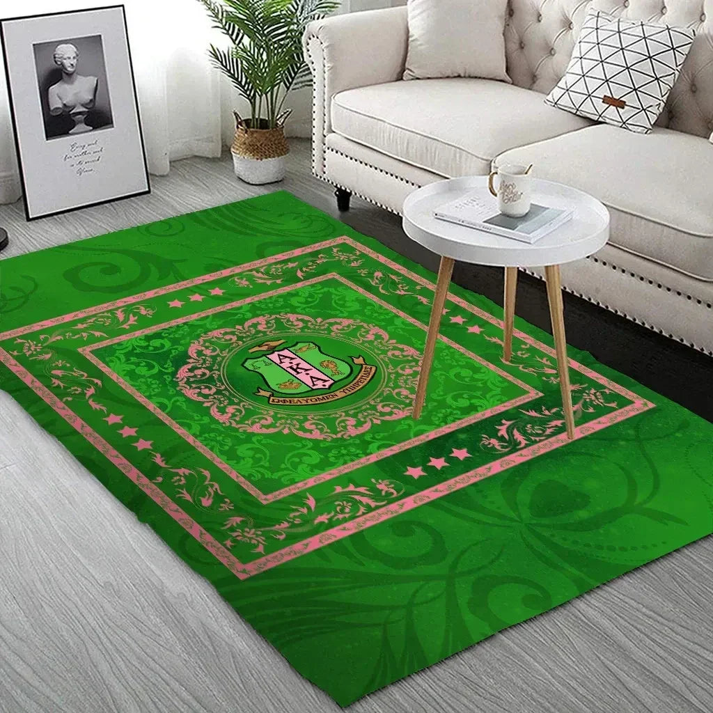 Sorority Rug - AKA Area Rug Fancy Style