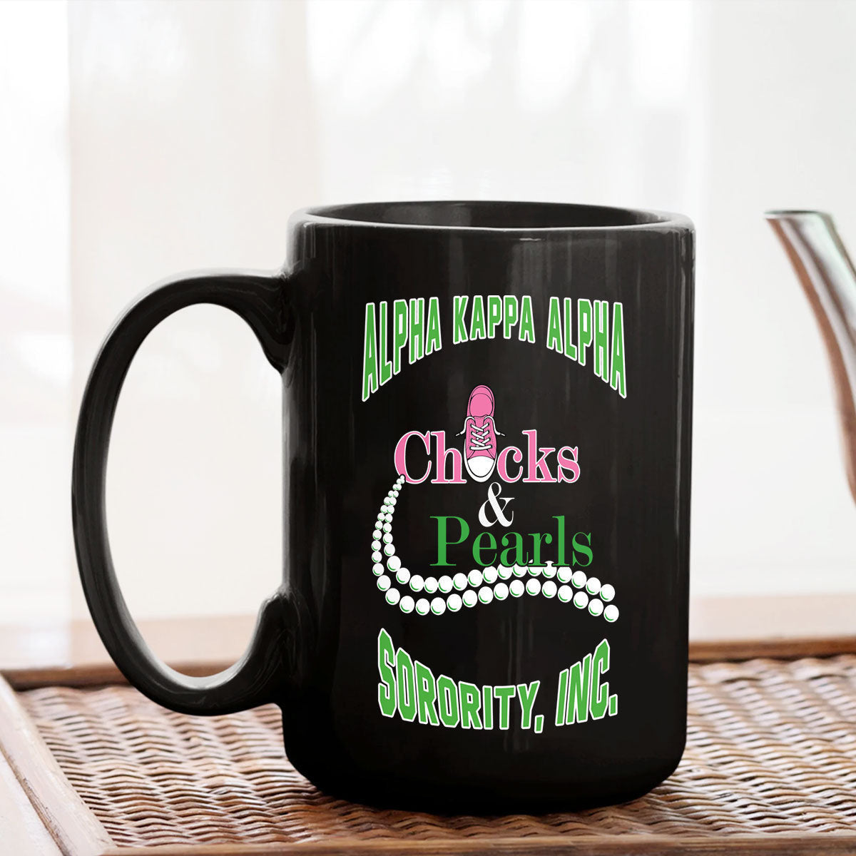 Sorority Drinkware - AKA Chucks & Pearls Mug