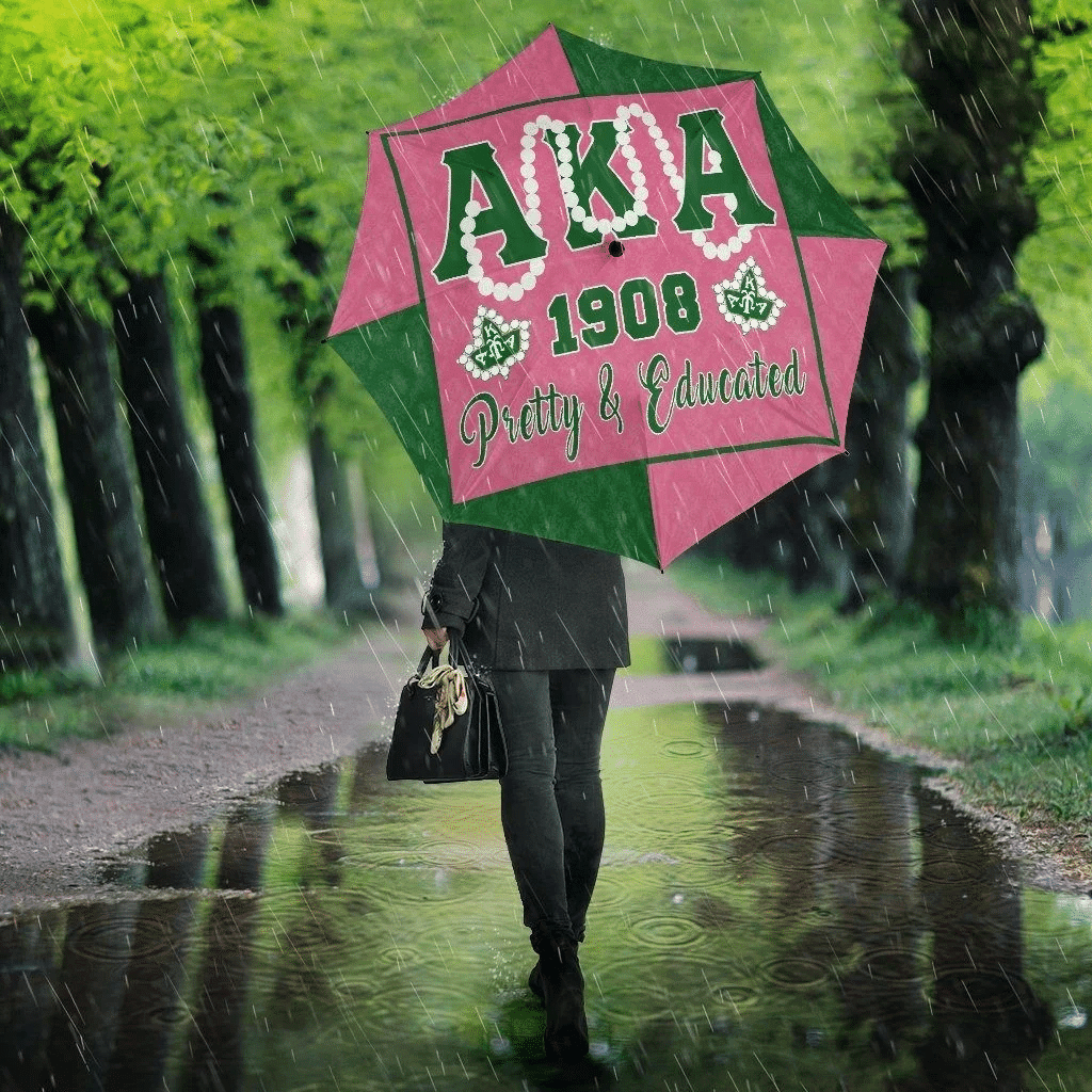 Sorority Umbrellas - AKA Pretty And Educated Umbrella