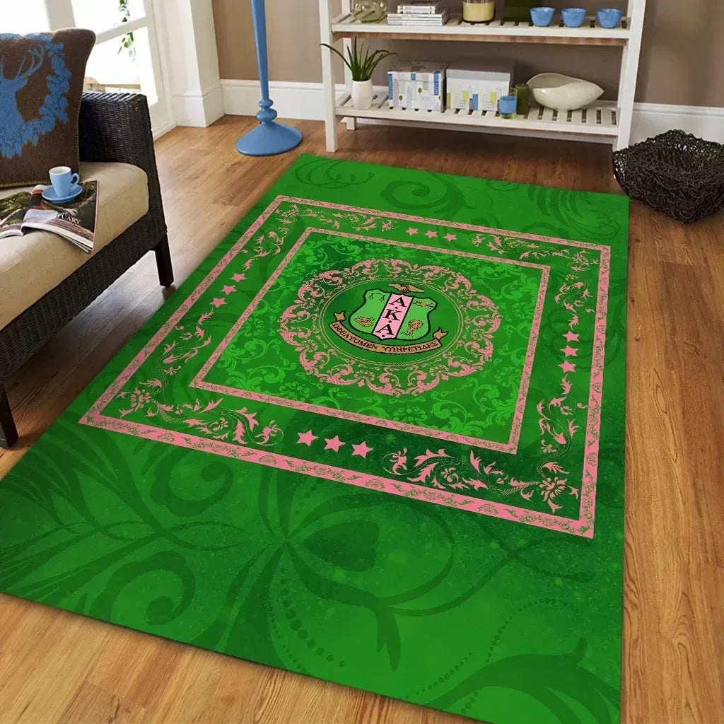 Sorority Rug - AKA Area Rug Fancy Style