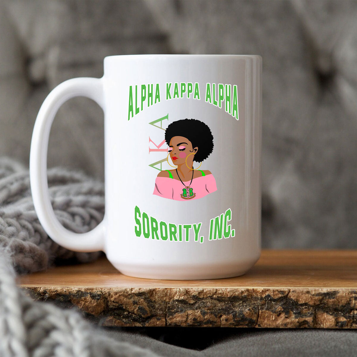 Sorority Drinkware - AKA African Girl Mug