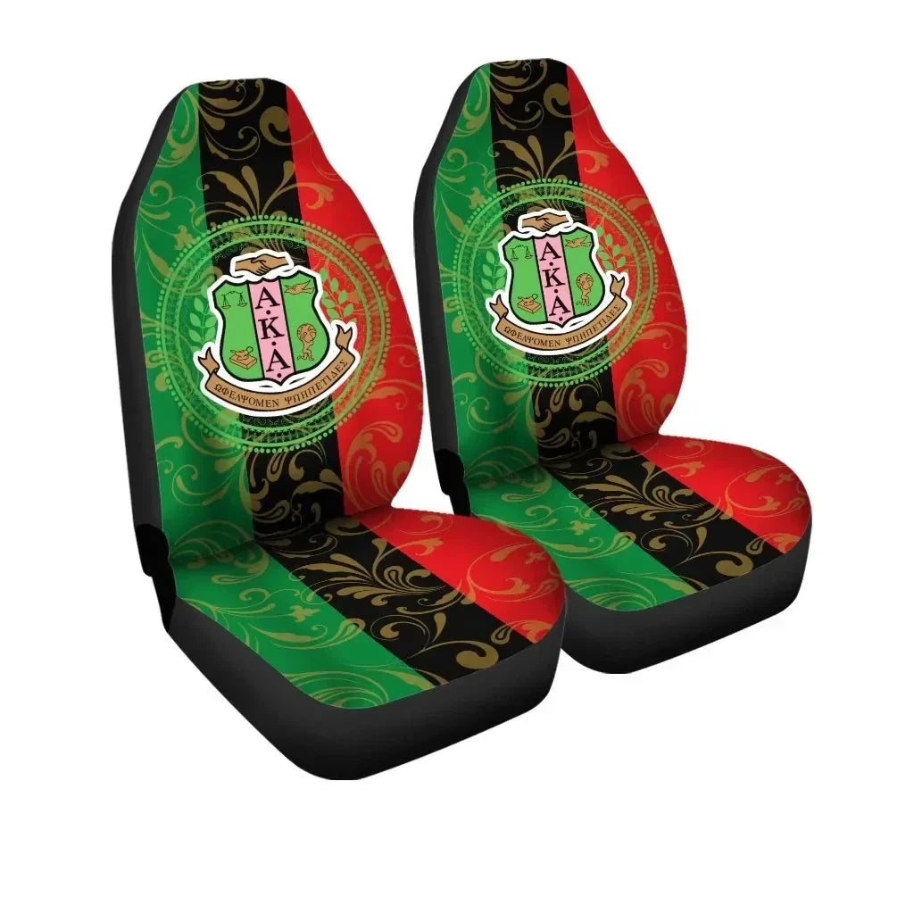 Sorority Car Seat Covers - Pan AKA Car Seat Covers Ver01