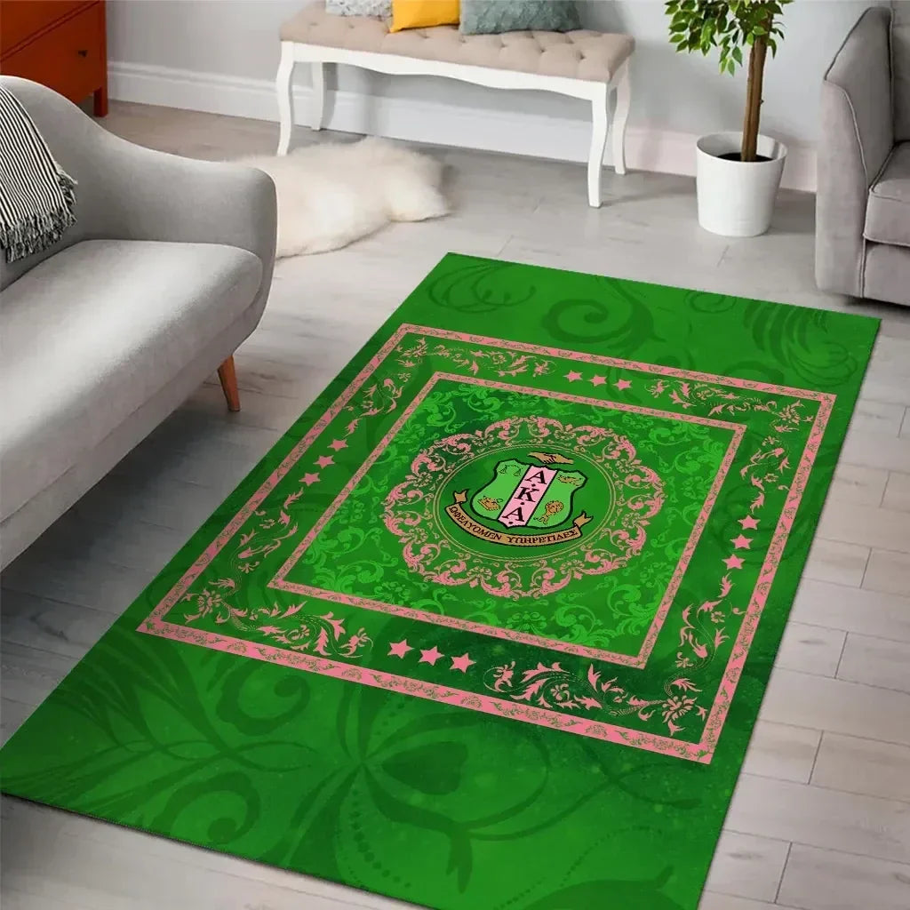 Sorority Rug - AKA Area Rug Fancy Style