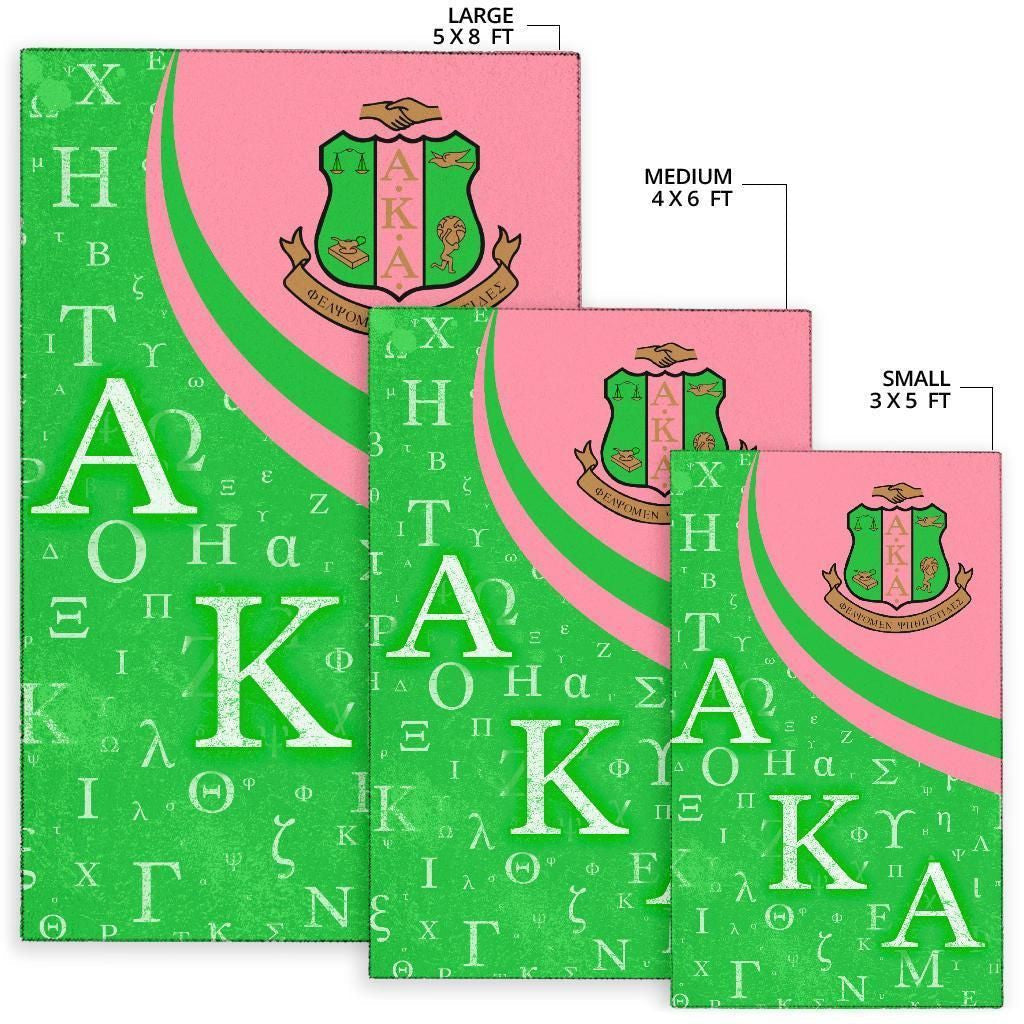 Sorority Rug - AKA Greek Letter Area Rug