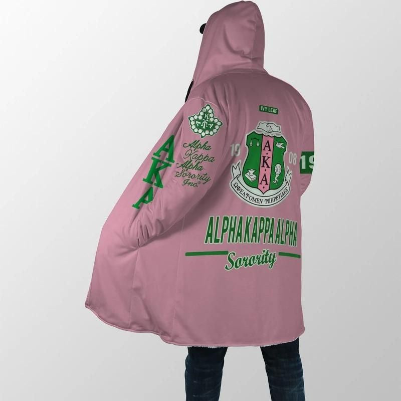 Sorority Hooded Coat - AKA Hooded Coat - Erik Style