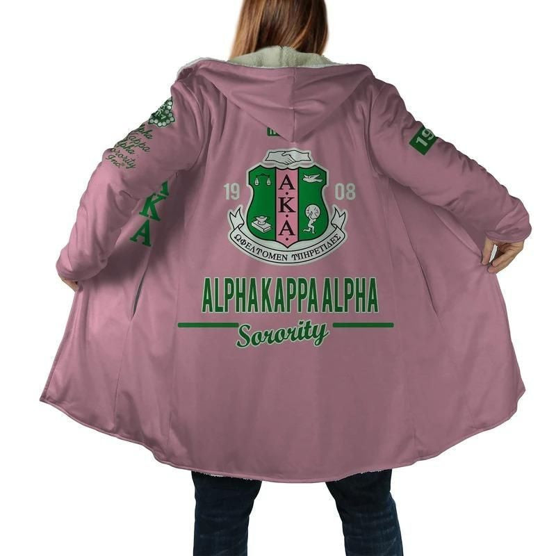 Sorority Hooded Coat - AKA Hooded Coat - Erik Style
