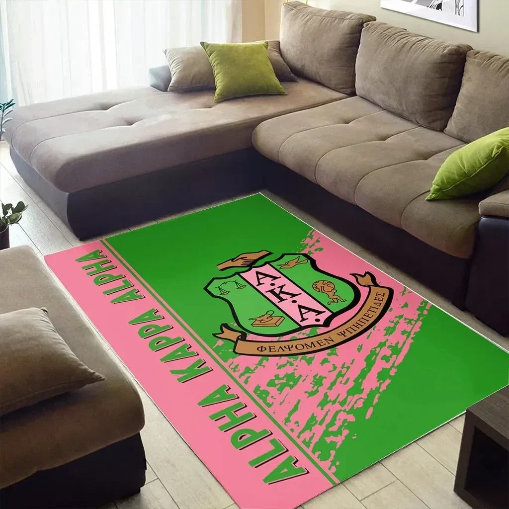 Sorority Rug - AKA Area Rug Quarter Style