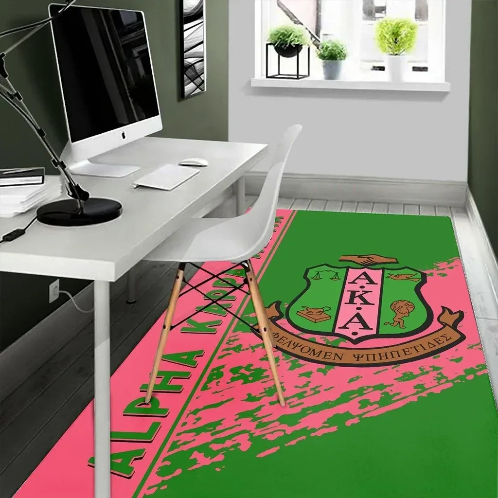 Sorority Rug - AKA Area Rug Quarter Style