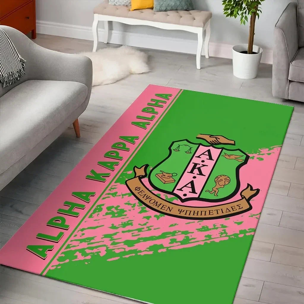 Sorority Rug - AKA Area Rug Quarter Style