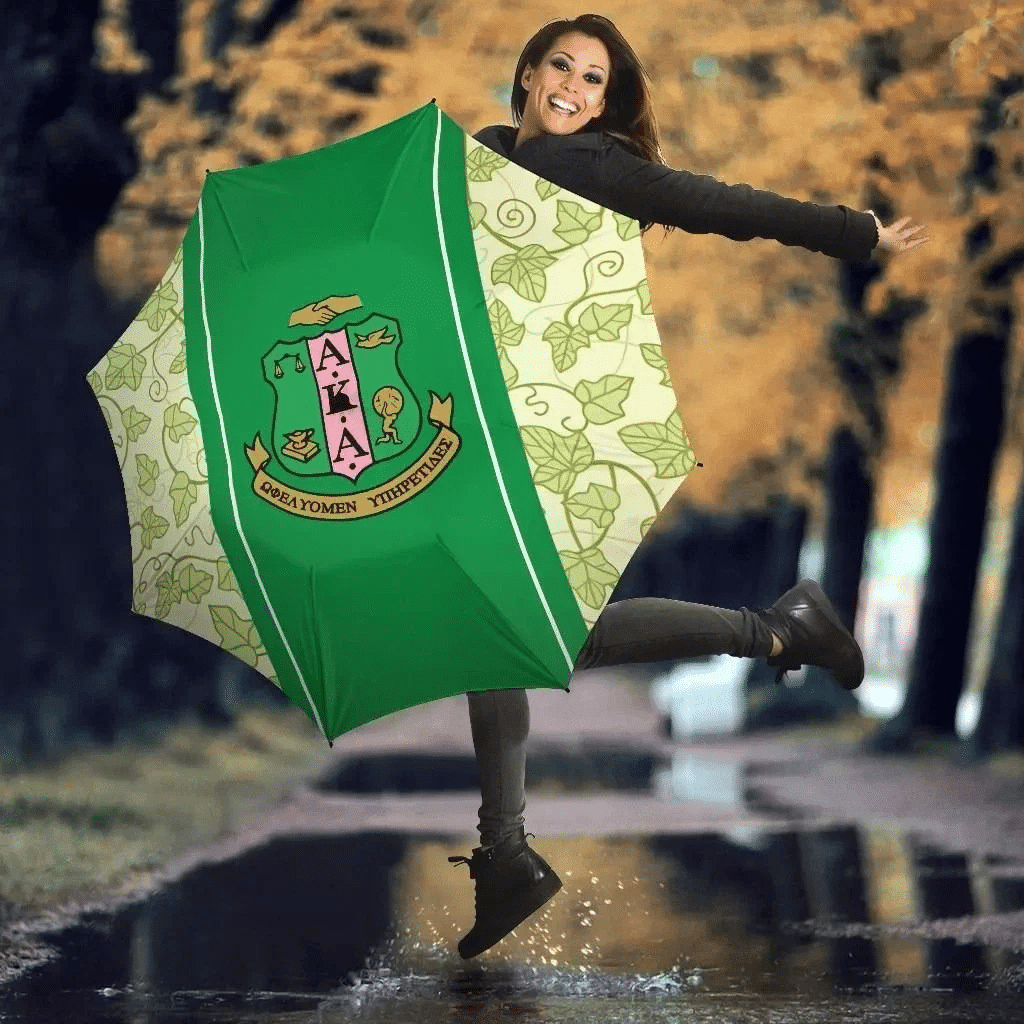 Sorority Umbrellas - Ivy League Crest AKA Umbrella