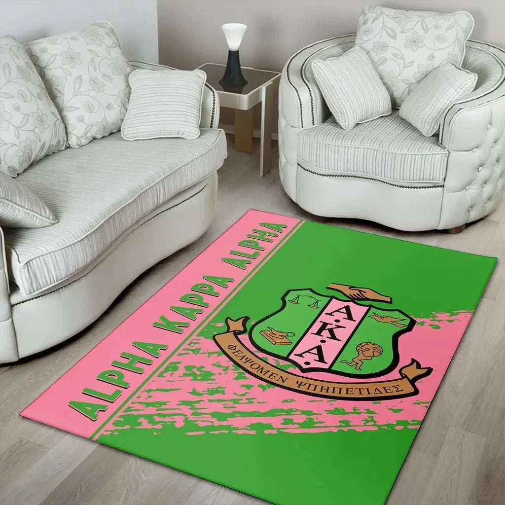 Sorority Rug - AKA Area Rug Quarter Style