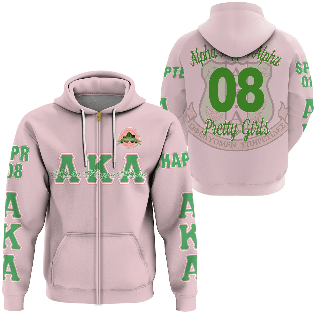 Sorority Hoodie - AKA Omicron Omega Zip Hoodie