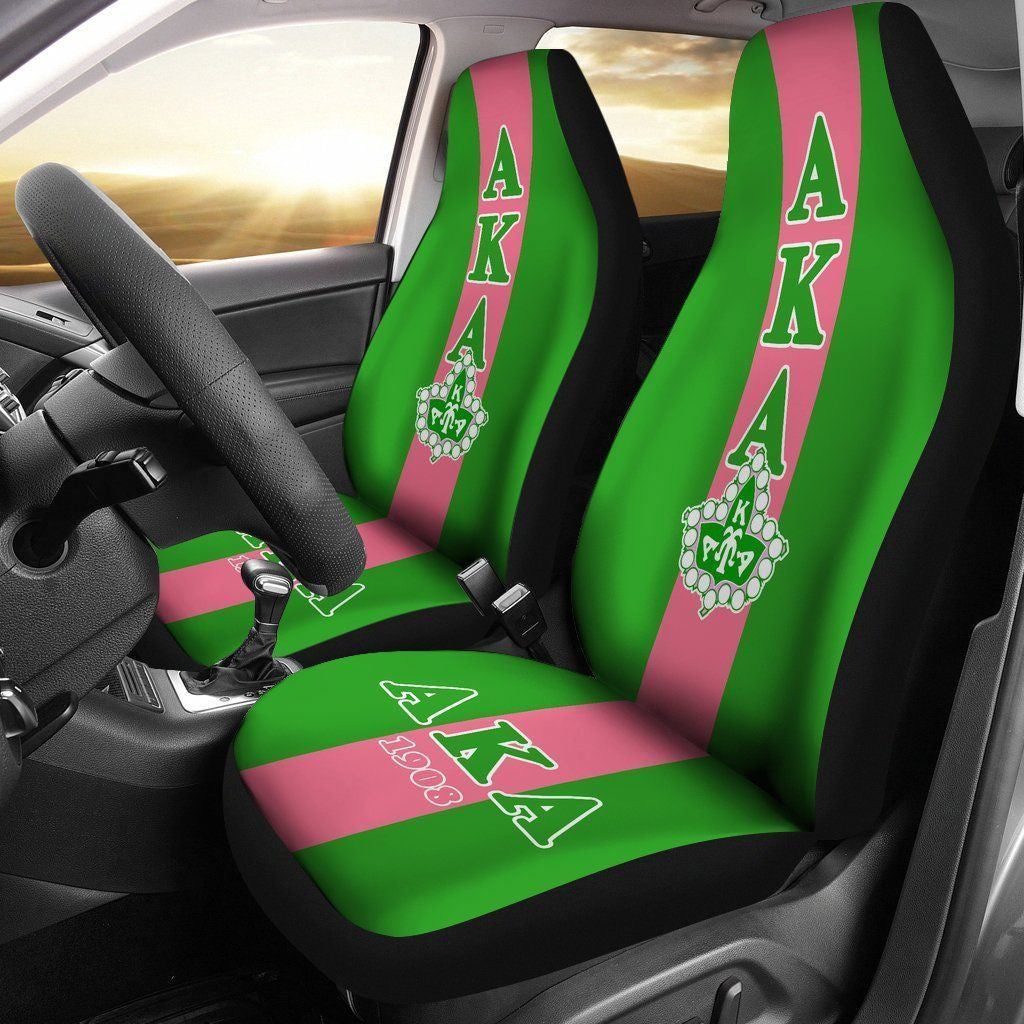 Sorority Car Seat Covers - AKA Straight Car Seat Covers