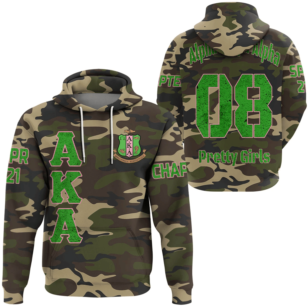 Sorority Hoodie - Custom AKA Camouflage Hoodie