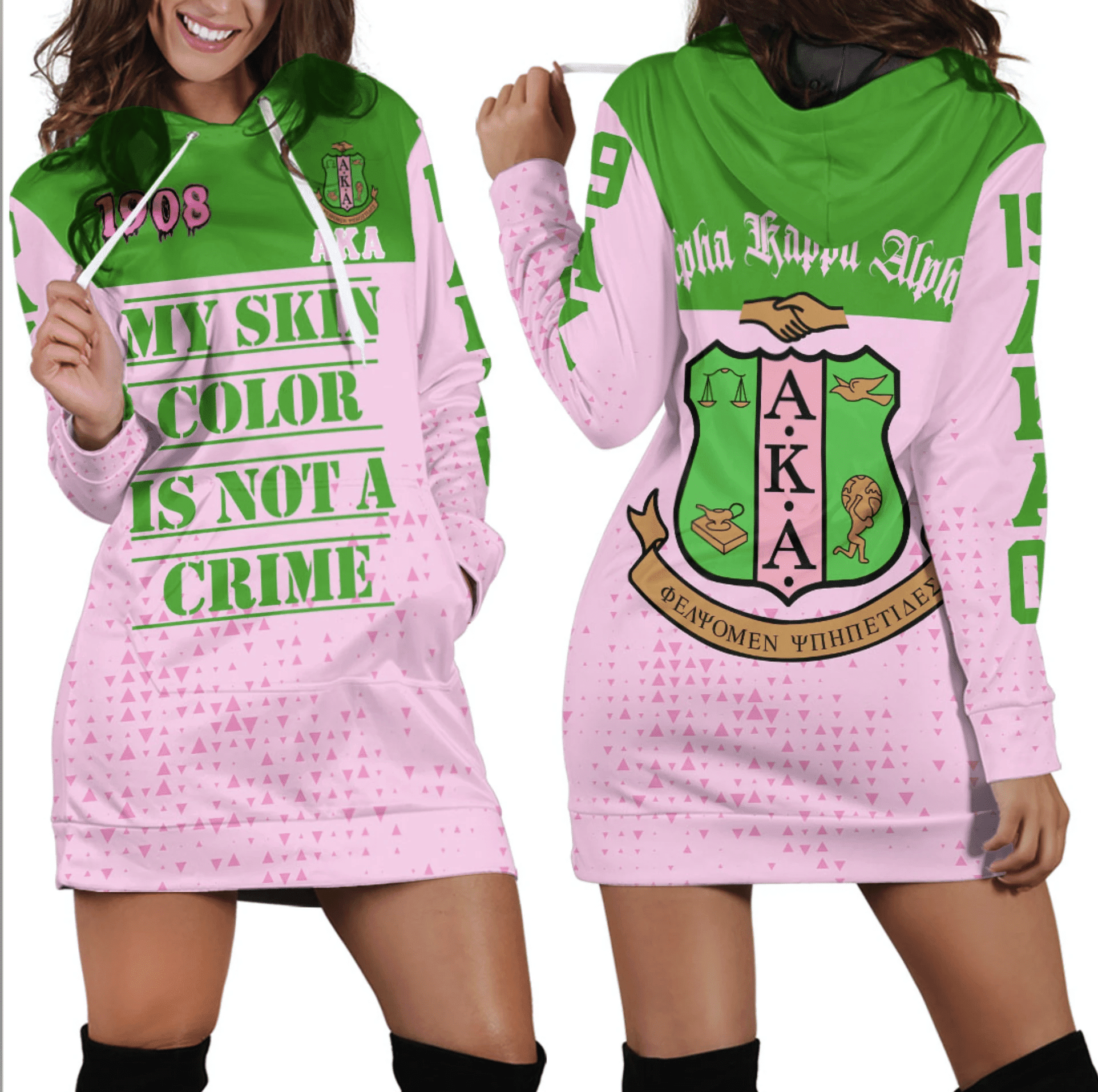 Sorority Hoodie - AKA Hoodie Dress Ver02