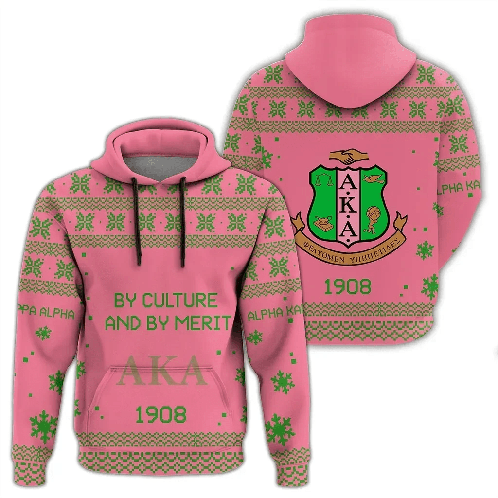 Sorority Hoodie - AKA Xmas Motto Hoodie