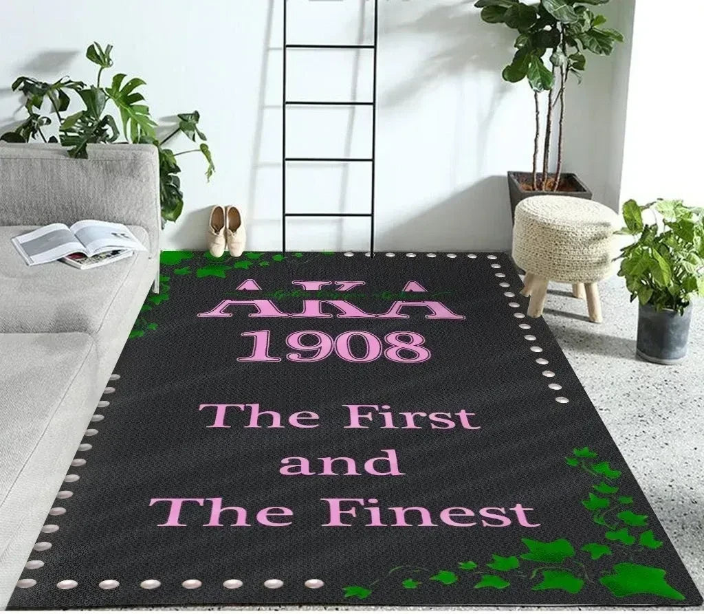 Sorority Rug - AKA First Fitnest Area Rug